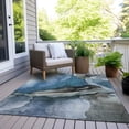 thumbnail image 3 of Dalyn Rugs Machine Washable Indoor/Outdoor Chantille Blue 10' x 14' Rug, 3 of 9