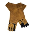 thumbnail image 2 of S SERENABLE Animal Handling Gloves Comfort Reinforced Padding for Grooming Training Bird 55cm yellow black, 2 of 9