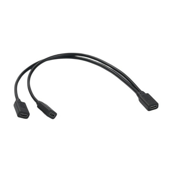 USB C Splitter Charging Cable USB Type C Female to 2 Double USB Type C Female Splitter Extension Charging Cable