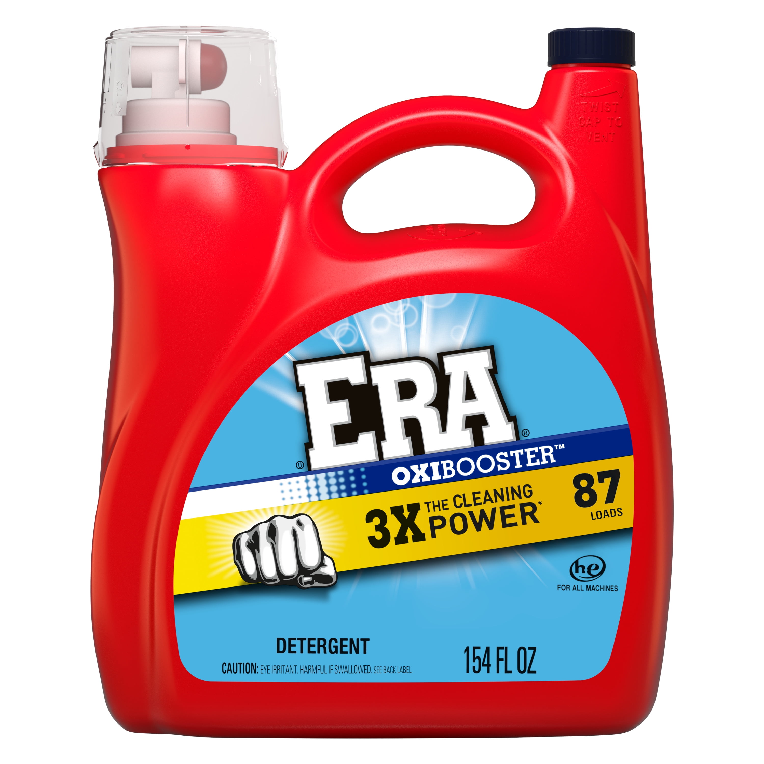 Era Oxibooster Liquid Laundry Detergent, 87 Loads,154 fl oz