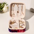 thumbnail image 6 of Octopus Travel Portable Square Jewelry Box Organizer for Rings Earrings Necklaces Bracelets Girls Women, 6 of 6