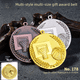 thumbnail image 3 of Juego de medallas de baloncesto de color de oreja de trigo con pintura tridimensional yang puro, juego de medallas pequeñas para competición deportiva infantil, 3 of 3