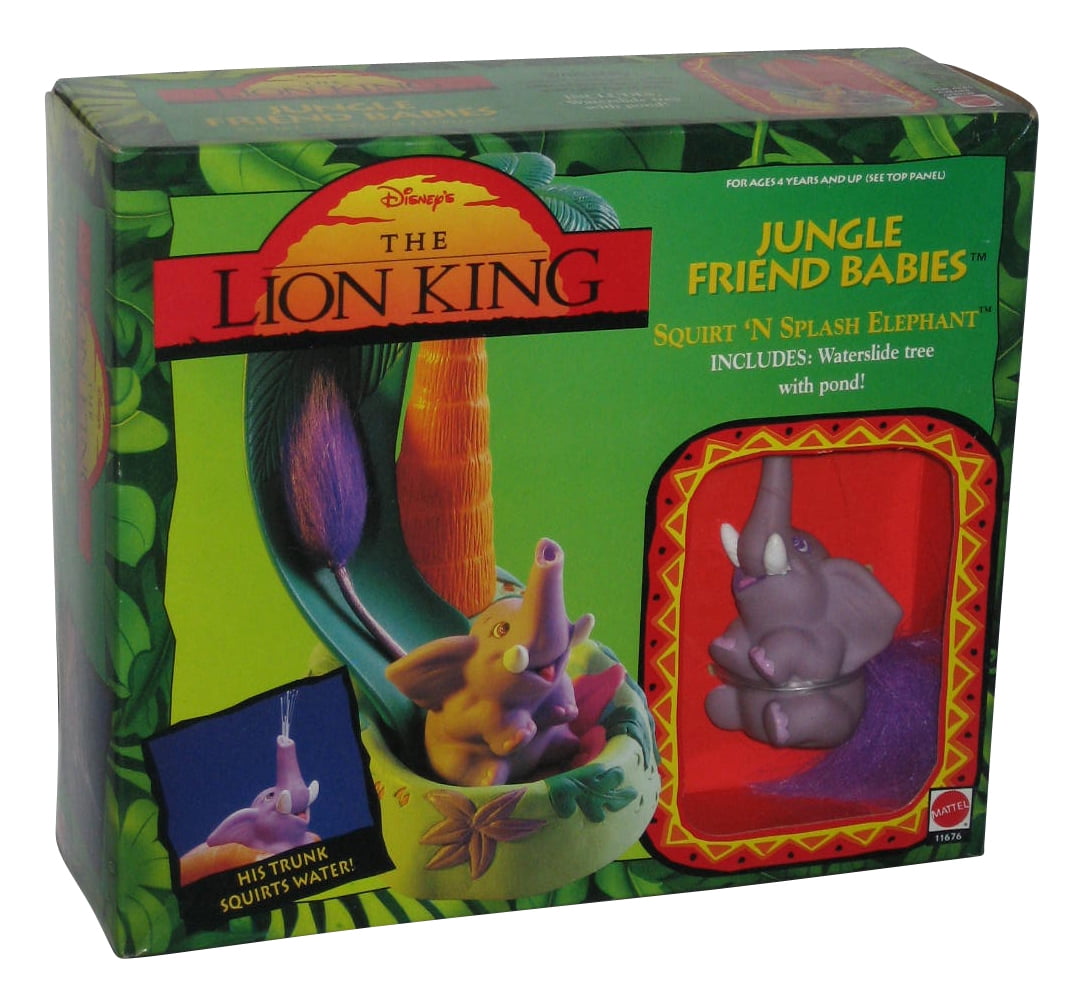 Disney Lion King Jungle Friend Babies Squirt 'N Splash Elephant (1994 ...