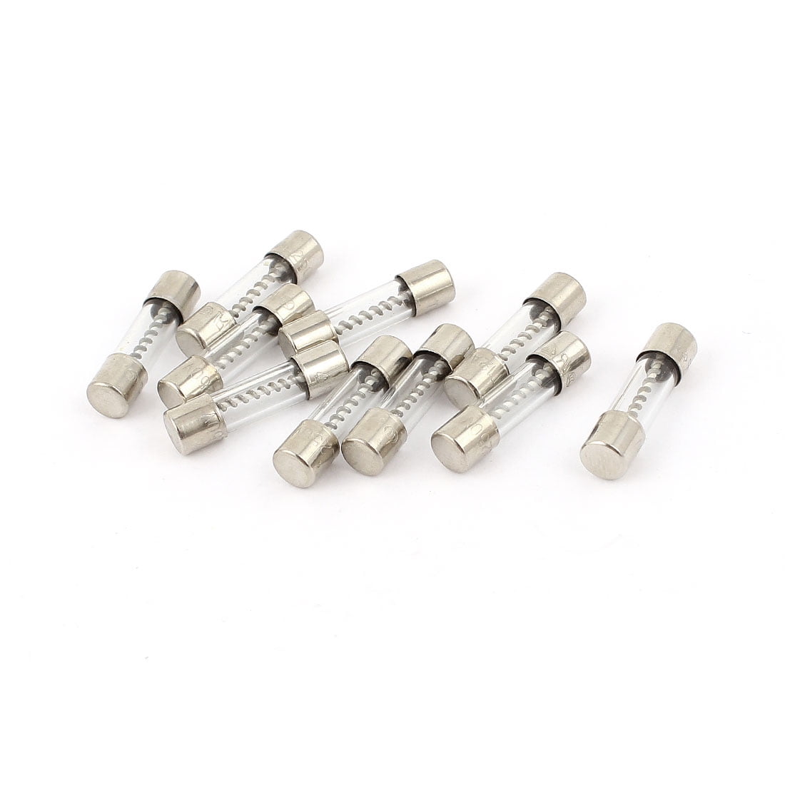 250V 12A 5mmx20mm Fast Blow Type Quick Glass Tube Fuses 100Pcs 