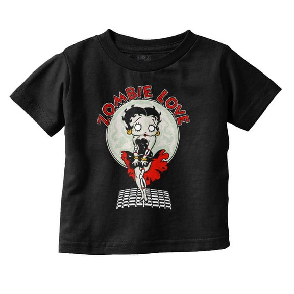 Betty Boop Zombie Movie Star Pose Youth T Shirt Tee Girls Infant Toddler Brisco Brands 6M