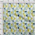 thumbnail image 2 of oneOone Organic Cotton Poplin Twill Fabric Parallelogram & Triangle Geometric Printed Craft Fabric BTY 42 Inch Wide, 2 of 4
