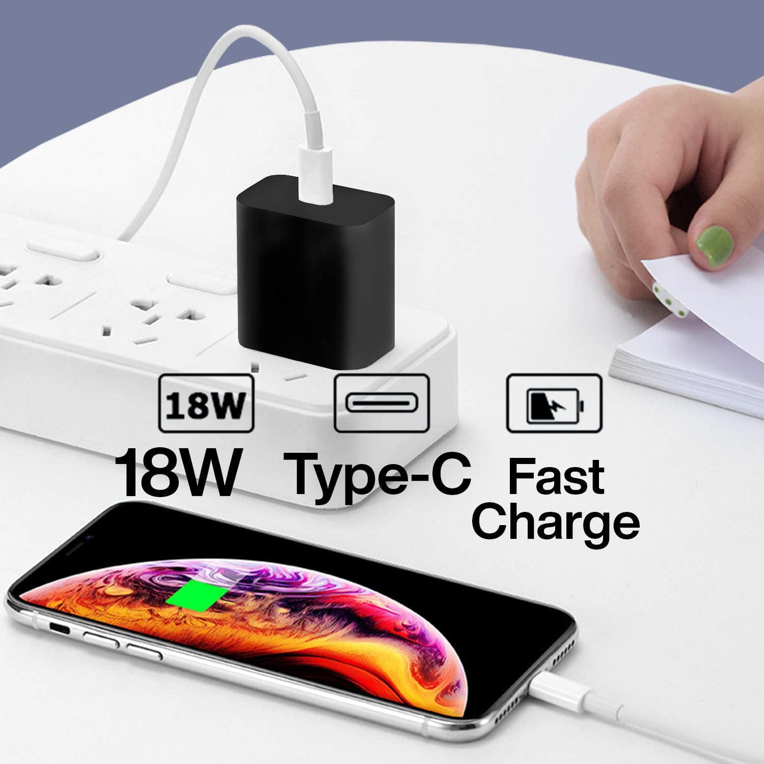 Phonecare - KIT Base de chargeur Type C FastCharge 18W + Magnetic Wireless  Fast Charger - Iphone X - Autres accessoires smartphone - Rue du Commerce