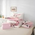 thumbnail image 6 of Manfei Cherry Blossoms Bedding Comforter Set 7 Pieces for Boys Girls,Pink Sakura Full Bedding Set Lightweight,Japanese Style Fitted Sheet Flat Sheet,Luxury Bedroom Decor,Reversible, 6 of 8