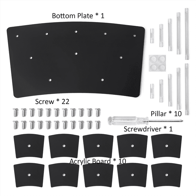10 Tier Acrylic Display Stand, Acrylic Riser Display Stand Perfume Holder, Riser Display Shelf Multilevel Stands
