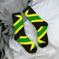 thumbnail image 7 of Women'S Novelty Funny Crew Socks Men'S Jamaican Flag Design Socks, 7 of 7