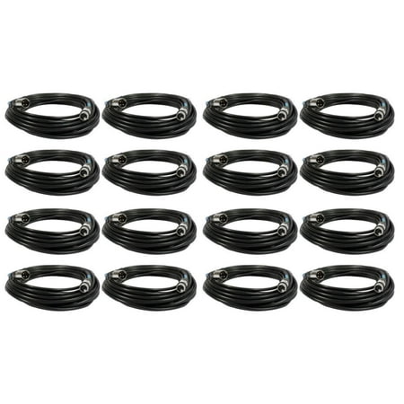 16 Chauvet DJ DMX3P50FT 50 Foot DMX Lighting 3 Pin XLR Male To Female DMX Cables