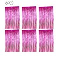 thumbnail image 3 of Maytalsory 6 Pcs Rideau de Fête Pailleté avec Franges pour Halloween, Mariage, Baby Shower, Rose Rouge, 3 of 6