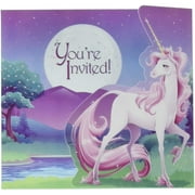 Creative Converting 895603 Unicorn Fantasy Invitations (8 Pack), One Size, Multicolor
