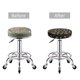 thumbnail image 5 of Balery funny Retro Skull Fundas de asiento para taburete de bar redondo de tela de terciopelo ajustables que protegen de arañazos y manchas para sillas de 14 a 17 pulgadas.-14 inch, 5 of 7