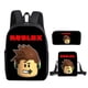 thumbnail image 4 of Conjunto de tres piezas alrededor de ROBLOX para estudiantes de escuela primaria y secundaria, mochila escolar, bolsa de mensajero, bolsa de lápices, mochila para niños, 4 of 4