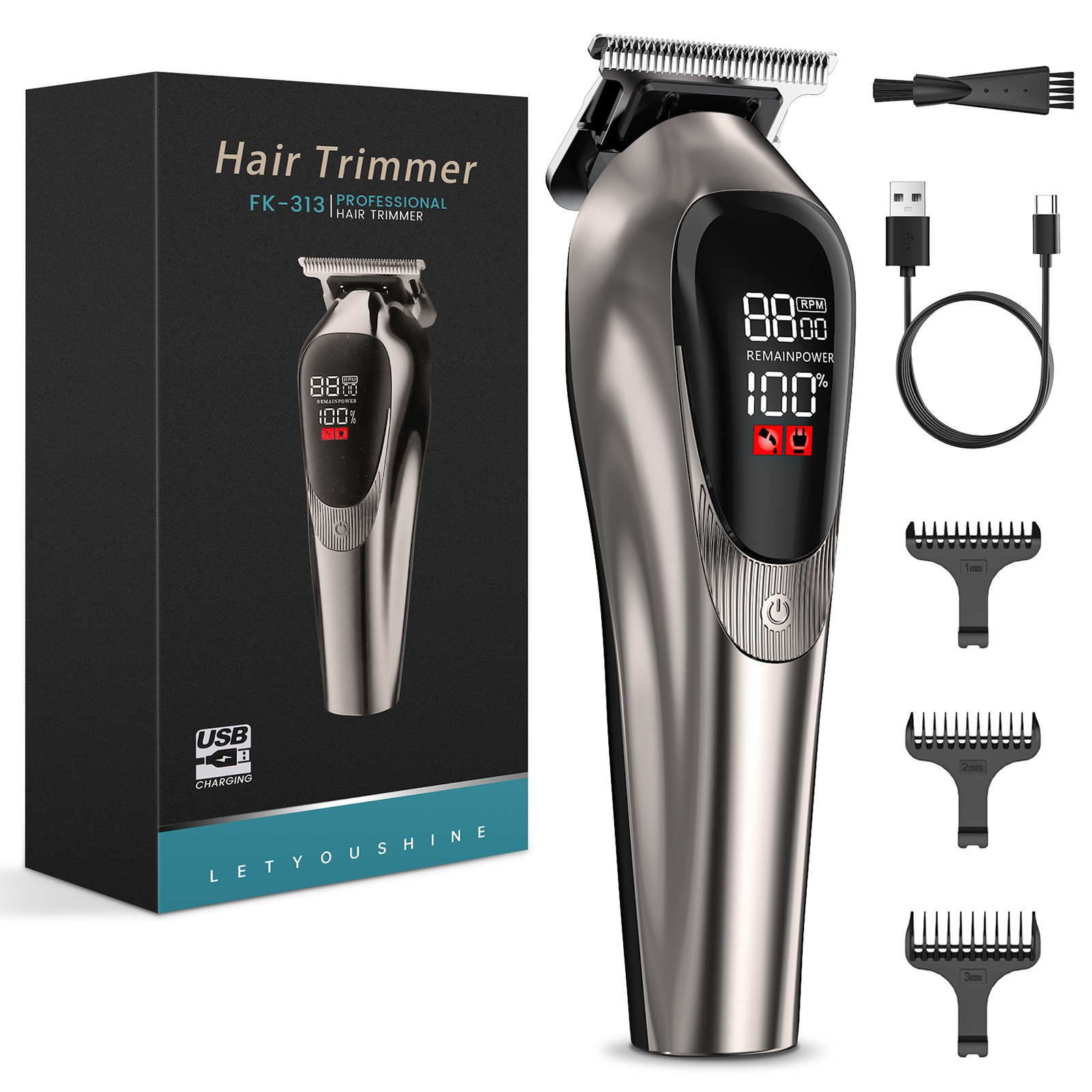 Cshidworld Professional Hair Clippers Cordless Kit
