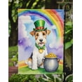 thumbnail image 3 of Fox Terrier St Patrick's Day Garden Flag 11.25 in x 15.5 in, 3 of 5