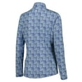 thumbnail image 3 of Women's EPNY  Blue  Presidents Cup  Broken Geometric Print Quarter-Zip Pullover Top, 3 of 3