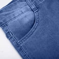 thumbnail image 6 of Tuphregyow Women's Tassel Denim Jeans Clearance Breathable Solid Trendy Classic Straight Leg Opening Casual Jeans Pants High Waist Button with Pockets Leisure Lightweight Relaxed New Style Blue XL, 6 of 6