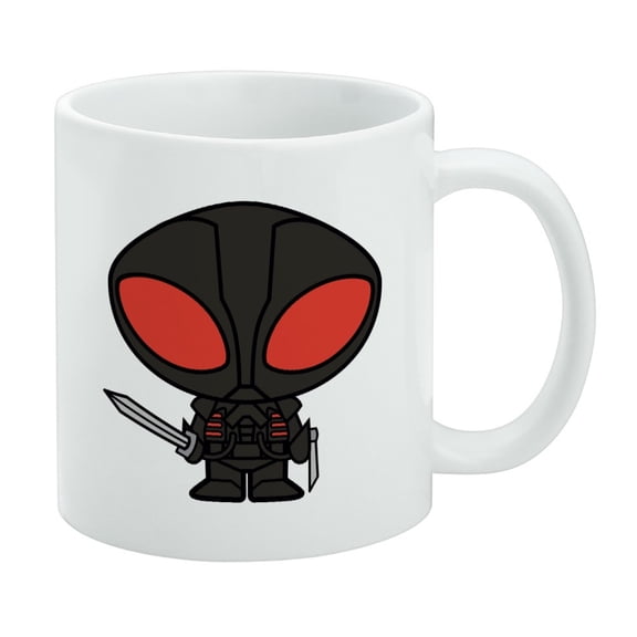 Aquaman Movie Black Manta Chibi Character White Mug