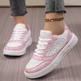 thumbnail image 2 of Sewkxo Womens Tennis Shoes Lightweight Casual Shoes Mesh Breathable Walking Shoe for Women Low Top Sneakers,Pink 43, 2 of 5