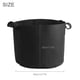 thumbnail image 1 of Bolsa De Cultivo De Plantas, 1/2/3/5/7/10 Galones Bolsa De Cultivo De Plantas Negras Contenedor De Maceta De Plantación De Aireación De Flores Vegetales, 1 of 7