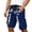 Blue, variant on QEMAUUA 250th Anniversary 1776-2026 4th of July Men's Casual Shorts Casual Cargo Shorts With Patriotic Print Multiple Pockets For Outdoor Work And Holiday Comfort