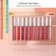 thumbnail image 4 of Juego de 10 pintalabios mate de larga duración con alto pigmento a prueba de decoloración, juego de brillo de labios para mujeres y niñas 02 1, 4 of 5