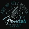 thumbnail image 2 of Junior's Fender Out of This World  Cowl Neck Sweatshirt Black Small, 2 of 4