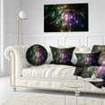 thumbnail image 3 of Designart Myriad of Colored Space Circles - Abstract Throw Pillow - 12x20, 3 of 5
