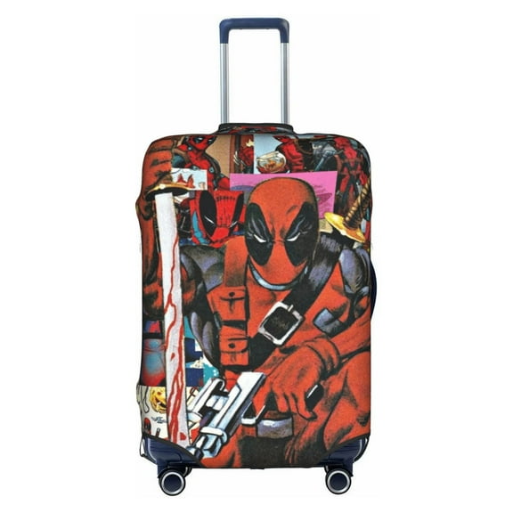 Double-sided Printed Luggage Cover Deadpool Travel Suitcase Protector Baggage Covers Medium