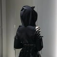 thumbnail image 2 of Fesfesfes Women's Ear Hoodie Pullover Long Sleeve Hooded Tops Sweatshirt Cute Blouse, 2 of 7