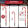 Photo 1 of Ablegrid 10 Pack 8 Modes 30" Christmas Candy Cane Light Flickering Candy Cane Pathway Marker Waterproof Christmas Outdoor Light Decor