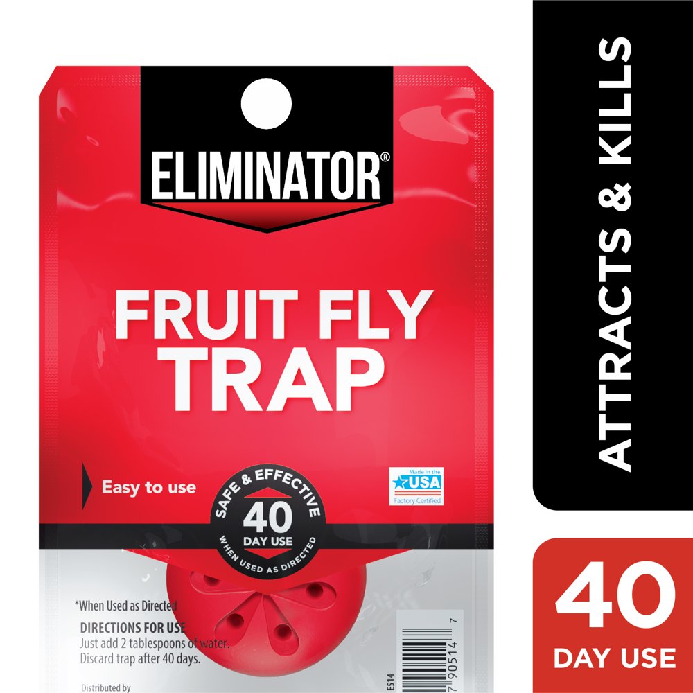 Eliminator Fruit Fly Trap, 40Day Fruit Fly Solution, 1 Count Walmart