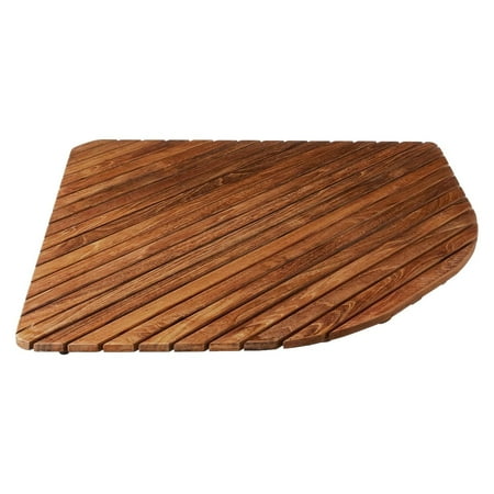

GnHoCh Erika Corner Shower Spa Mat in Solid Teak Wood and Oiled Finish X-Large 30 x 30