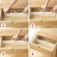 thumbnail image 4 of Set of 4 Adjustable Drawer Dividers Organizer Separators Plastic Dresser Organizer for Bedroom, Bathroom, Closet, Baby Drawer, Office Desk, Kitchen Storage, 4 of 6