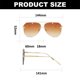 thumbnail image 2 of Gafas de sol sin marco con borde cortado de doble viga para tiro callejero, hechas de metal, 2 of 5