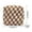 Khaki, variant on YiJuHui 1pcs Knit Coin Purse Checkerboard Makeup Bag Large Capacity Portable Cosmetic Organizer Storage Pouch for Women Travel Handbag Essentials