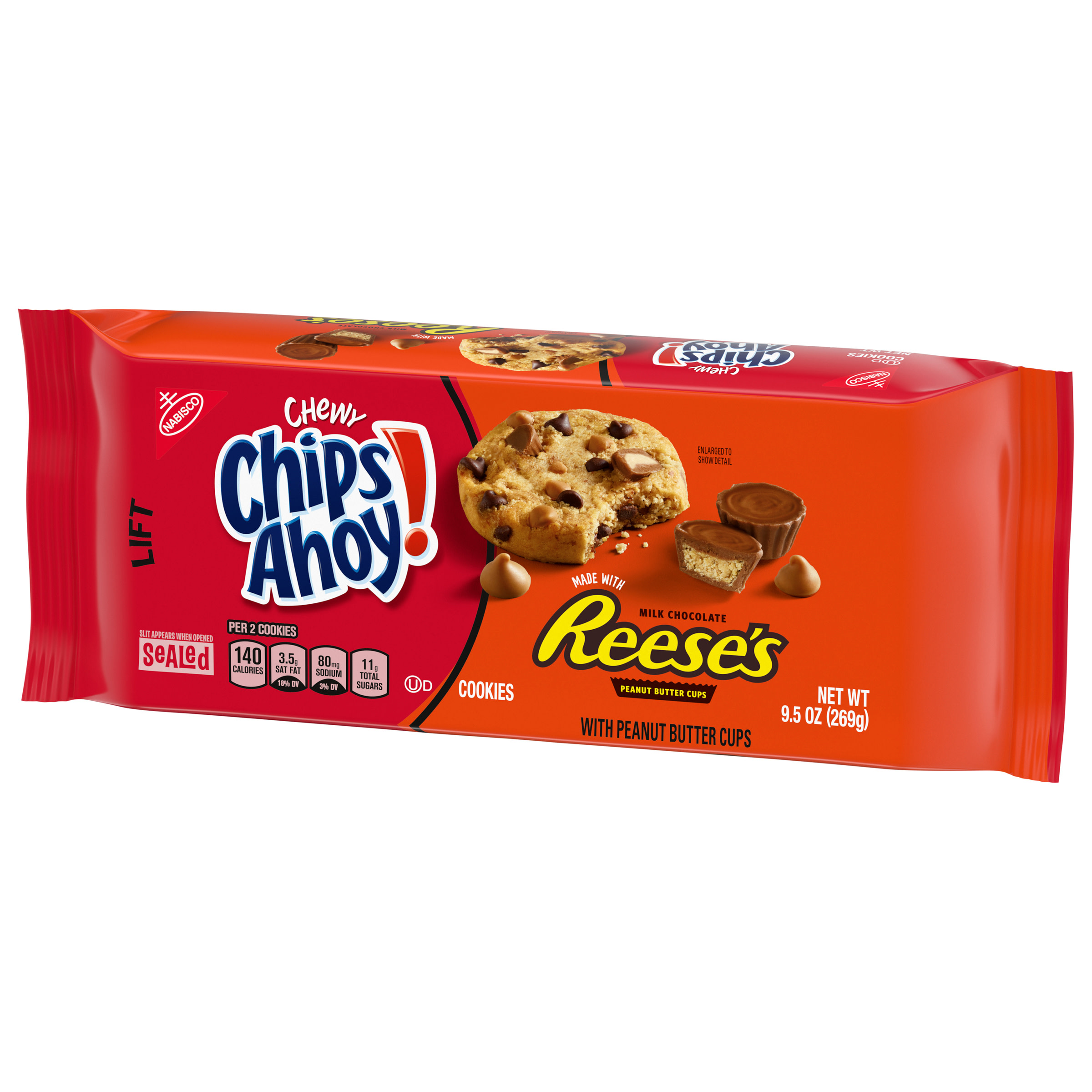 Chips Ahoy! Chewy Chocolate Chip Cookies With Reese'S Peanut Butter Cups, 9.5 Oz - image 5 of 10