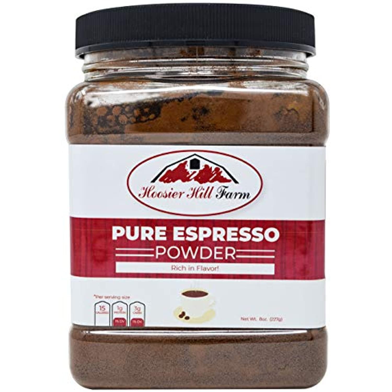 Pure Espresso Powder, (8 Oz.) Hoosier Hill Farm