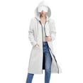 thumbnail image 2 of Wiyuqeen Women's Zip Up Hoodies with Eye Mask Built In Comzy Airplane Mode Travel Sweatshirts Oversized Fleece Jacket with Pockets Fall Coats, 2 of 9