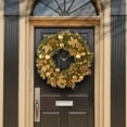 thumbnail image 2 of National Tree Company Pre-Lit Artificial Christmas Wreath, Green, Elegance, White Lights, Decorated with Pine Cones, Berry Clusters, Ball Ornaments, Christmas Collection, 36 Inches, 2 of 5
