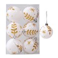 thumbnail image 1 of 6 piezas de adornos de bolas de Navidad, adornos para árboles de Navidad, adornos colgantes de bolas de Navidad irrompibles para fiestas, decoración de fiestas, adornos para árboles y eventos, 6 cm, 1 of 5