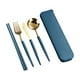 thumbnail image 2 of Xihbxyly Juego de Cubiertos de Acero Inoxidable, Cuchillo, Tenedor, Cuchara y Palillos, Práctico Organizador de Almacenamiento, Fácil de Limpiar, Vajilla Elegante para Cenas Familiares, Diseño Portát, 2 of 6