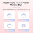 thumbnail image 5 of Micrófono Inalámbrico Bluetooth para el Hogar, Reproductor de KTV para Niños con Luz LED y Sonido Mágico, Accesorios de Audio Inalámbrico Rosa, 5 of 5