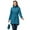 Moroccan Blue, variant on Off Road Ventures Womens Waterproof Rain Jacket Lightweight Packable Windbreaker Long Raincoat With Hood