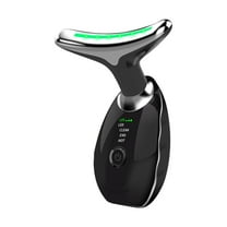 YSGFHGJW Neck Massager,Fade Neck Lines Lift And Tighten Wrinkles Beauty Instrument 7 Color Light Rejuvenation Face And Neck Care Instrument