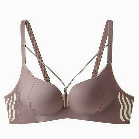 SMihono Women s Push Up Plunge Balconette Front Criss-Cross Underwire Bra Sexy Deep V Neck Bras Lightly Padded Underwear Purple M