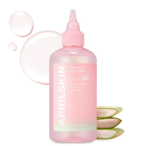 Tónico facial APRILSKIN Pink Aloe Vita 250 ml, limpio y vegano