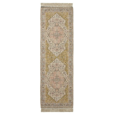 Better Homes & Gardens Persian Fringe Area Rug, Blush, 24"x84"